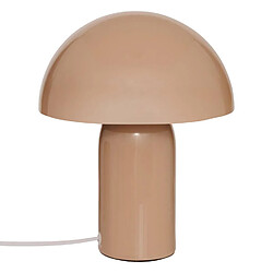 Atmosphera Lampe champignon en métal LITO - D. 20 cm - Beige