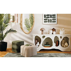 Atmosphera Lampe champignon en métal LITO - D. 20 cm - Beige