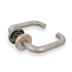 AMIG | Poignées sur rosace 3RX | Ø52 mm | Acier inoxydable 18/8 (AISI 316) | Mat