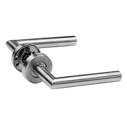 Avis Amig Poignée de porte sur rosace - Inox mat