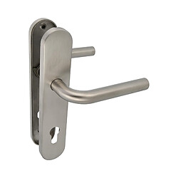 AMIG | Poignées sur plaque à cylindre 4PXB | 230 x 45 mm | Acier inoxydable AISI 304 | Mat