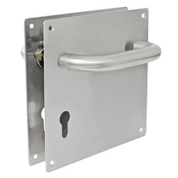 Acheter AMIG | Poignées sur plaque à cylindre 3CB | 180 x 180 mm | Acier inoxydable AISI 304 | Mat