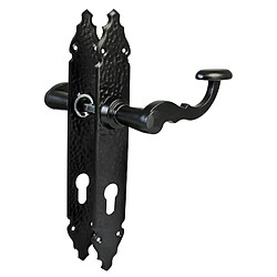 Amig Poignée sur plaque à cylindre - Noir