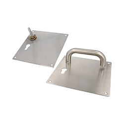 Avis AMIG | Poignées sur plaque à cylindre 3CB | 180 x 180 mm | Acier inoxydable AISI 304 | Mat