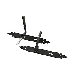 Amig Poignée de porte sur plaque - Noir