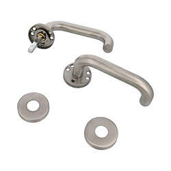 Avis Amig Poignée de porte sur rosace - Inox mat