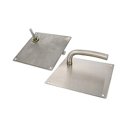 Avis AMIG | Poignées sur plaque 19C | 180 x 180 mm | Acier inoxydable AISI 304 | Mat