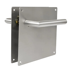 AMIG | Poignées sur plaque 7C | 180 x 180 mm | Acier inoxydable AISI 304 | Mat