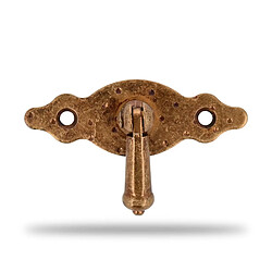 AMIG | Poignée avec plaque 1004 | 80 x 28 mm | Vieilli