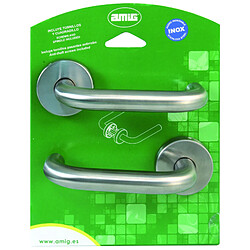Avis Amig Poignée bouton sur rosace inox