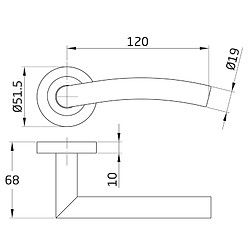 Acheter Amig bouton de porte sur rosace