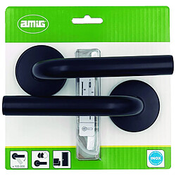 Avis Amig Bouton de porte sur rosace - Noir