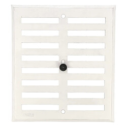 AMIG | Grille d'aération 4 | 170 x 190 mm | Aluminium | Blanc