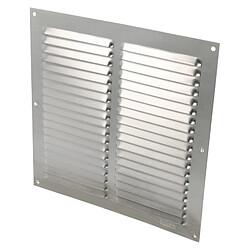 AMIG | Grille d'aération avec moustiquaire 3 | 200 x 200 mm | Aluminium | Argent