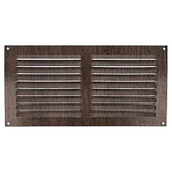 AMIG | Grille d'aération 3 | 150 x 300 mm | Aluminium | Wengé