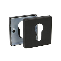 AMIG | Rosace de clé 5RX | 54 x 54 mm | Acier inoxydable | Noir