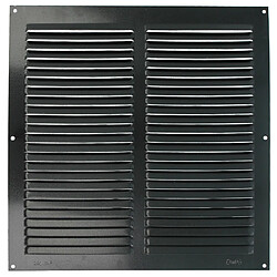 AMIG | Grille d'aération avec moustiquaire 3 | 250 x 250 mm | Aluminium | Noir