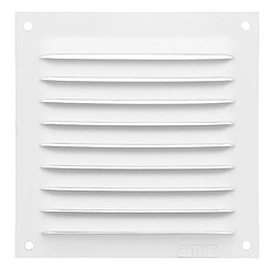 AMIG | Grille d'aération 3 | 100 x 100 mm | Aluminium | Blanc