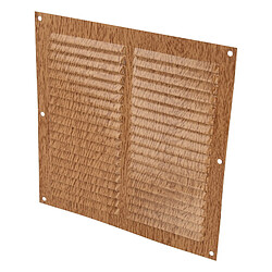 AMIG | Grille d'aération 3 | 200 x 200 mm | Aluminium | Hêtre