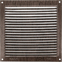 AMIG | Grille d'aération 3 | 170 x 170 mm | Aluminium | Wengé