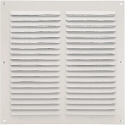 AMIG | Grille d'aération avec moustiquaire 3 | 200 x 200 mm | Aluminium | Blanc