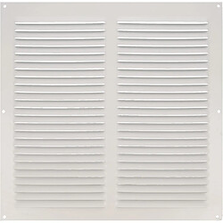 AMIG | Grille d'aération avec moustiquaire 3 | 300 x 300 mm | Aluminium | Blanc