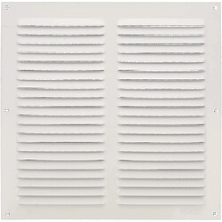 AMIG | Grille d'aération avec moustiquaire 3 | 250 x 250 mm | Aluminium | Blanc