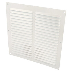 AMIG | Grille d'aération avec moustiquaire 3 | 200 x 200 mm | Aluminium | Blanc