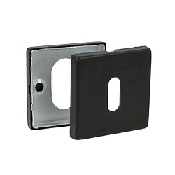 AMIG | Rosace de clé 6RX | 54 x 54 mm | Acier inoxydable | Noir