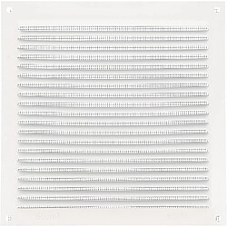 AMIG | Grille d'aération avec moustiquaire 3 | 170 x 170 mm | Aluminium | Blanc