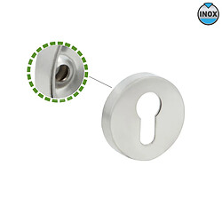 Amig Rosace de clé ronde inox - Ø53 mm