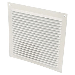 AMIG | Grille d'aération avec moustiquaire 3 | 170 x 170 mm | Aluminium | Blanc