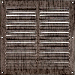 AMIG | Grille d'aération 3 | 200 x 200 mm | Aluminium | Wengé