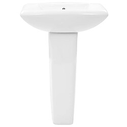 Helloshop26 Lavabo autoportant avec socle 58 x 47 cm céramique blanc 02_0002569