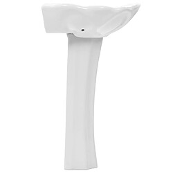 Helloshop26 Lavabo autoportant avec socle 58 x 51 cm céramique blanc 02_0002570