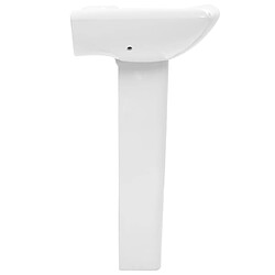 Helloshop26 Lavabo autoportant avec socle 58 x 47 cm céramique blanc 02_0002569