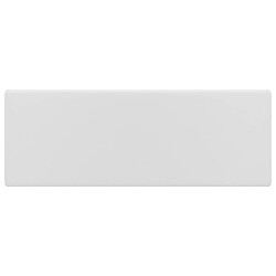 Helloshop26 Lavabo carré de luxe à trop-plein vasque à poser de toilette lave-mains de salle de bain salle cosmétique maison 41 x 41 cm céramique blanc mat 02_0002685