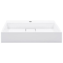 Helloshop26 Lavabo 60 x 38 cm fonte minérale/marbre blanc 02_0002633