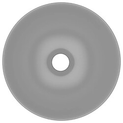 Helloshop26 Lavabo vasque salle de bain rond diamètre 28 cm céramique gris clair 02_0002724