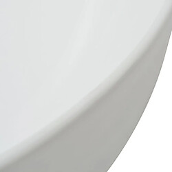 Helloshop26 Evier triangulaire céramique lavabo lave-mains salle de bain 50,5 cm blanc 02_0002532
