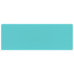 Helloshop26 Lavabo carré de luxe à trop-plein vasque à poser de toilette lave-mains de salle de bain salle cosmétique 41 x 41 cm céramique vert clair mat 02_0002689