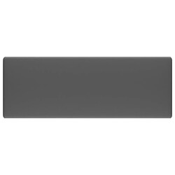 Helloshop26 Lavabo carré de luxe à trop-plein vasque à poser de toilette lave-mains de salle de bain salle cosmétique 41x41 cm céramique gris foncé mat 02_0002692