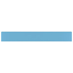 Helloshop26 Lavabo avec trou de robinet vasque à poser de toilette lave-mains de salle de bain cuisine maison intérieur 60 x 46 cm céramique bleu clair mat 02_0002764