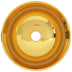 Helloshop26 Lavabo 28 x 10 cm au-dessus du comptoir céramique doré 02_0002595