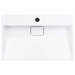 Helloshop26 Lavabo 60 x 38 cm fonte minérale/marbre blanc 02_0002633