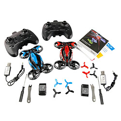Amewi Pack 2 Drones Racing et Combat Aérien RTF Rouge et Bleu