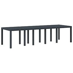 vidaXL Table de jardin pour repas Anthracite 300 x 100 x 73 cm