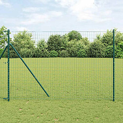 vidaXL Clôture Euro Vert 1,6 x 10 m Fer revêtu de PVC