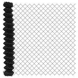 vidaXL Clôture en treillis métallique Gris 10 x 1,5 m Acier