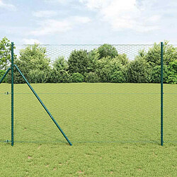 vidaXL Clôture hexagonale Vert 1.6 x 10 m Acier